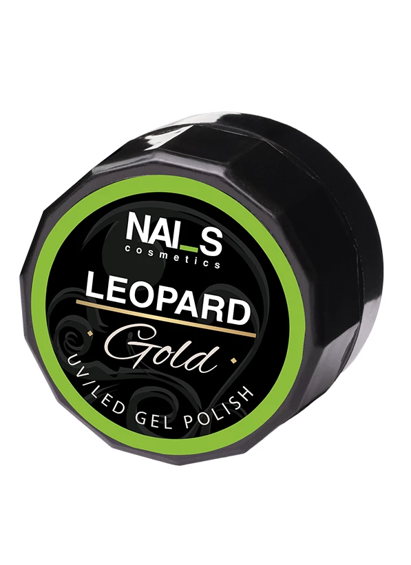 Leopard Gold/ Silver - izteikti pigmentēta gēllaka bundžiņā ar zelta un sudraba spīdumu. Ļauj veidot piesātinātu metālisku spīdumu uz viena vai vairākiem nagiem. Piemērota visu veidu dizainam - smalkām līnijām, akmentiņu veidošanai utt. Soak Off forrmula, var klāt gan uz gēla, gan gēllakām. Biezas tekstūras, netek un ir viegli strādāt. Pieejama 5 ml tilpumā....