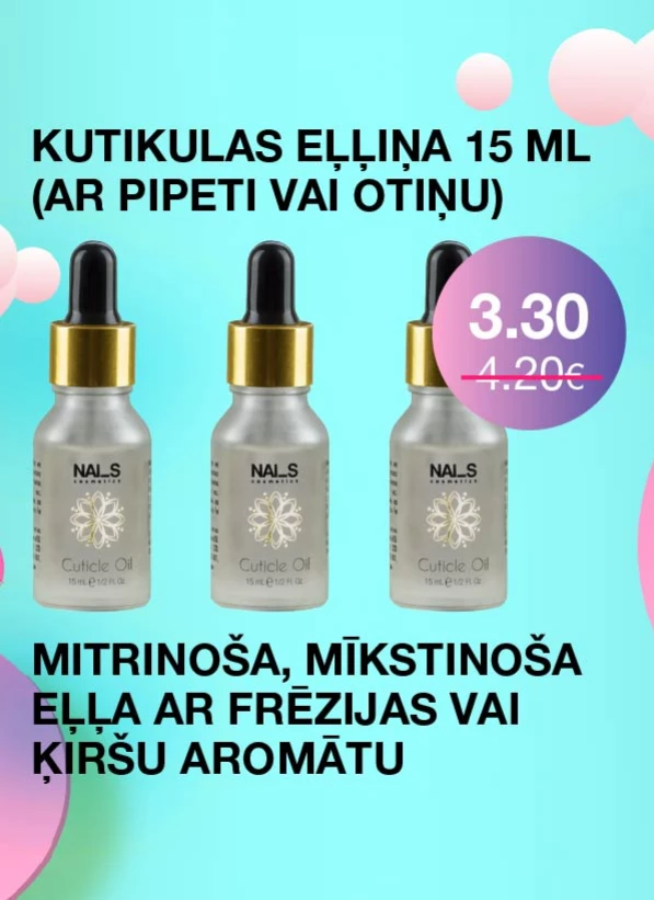 Moisturizing aromatic cuticle oil contains high levels of omega-3, 6 and 9, as well as antioxidants to help soften cuticles. Helps to prevent air pockets from forming on artificial nails.Treatment quickly and efficiently softens and removes cuticles during classic or dry manicure and pedicure procedures and before nail modeling with gels or acr ylics....