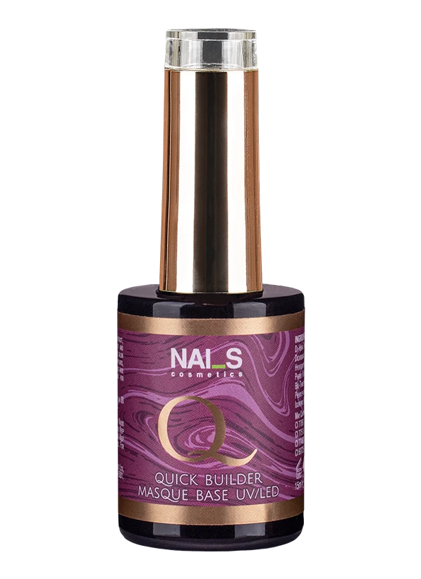 Quick Masque base — lightly masking  base/gel.This base/gel is a unique product with the following uses:●base for gel polishes●BIO gel●nail sculpting●strengthening natural nails and smoothing the nail surface●quick, quality nail repair●nail prosthesis proceduresDoes not yellow or crack. Soak-off formula.Available in three consistencies:●Original — medium●Quick I — thin●Quick II — thickVolume: 8 ml (only the ORIGINAL formula); 15 ml; 100mlPolymerization time: LED — 30 sec, UV — 1 min...