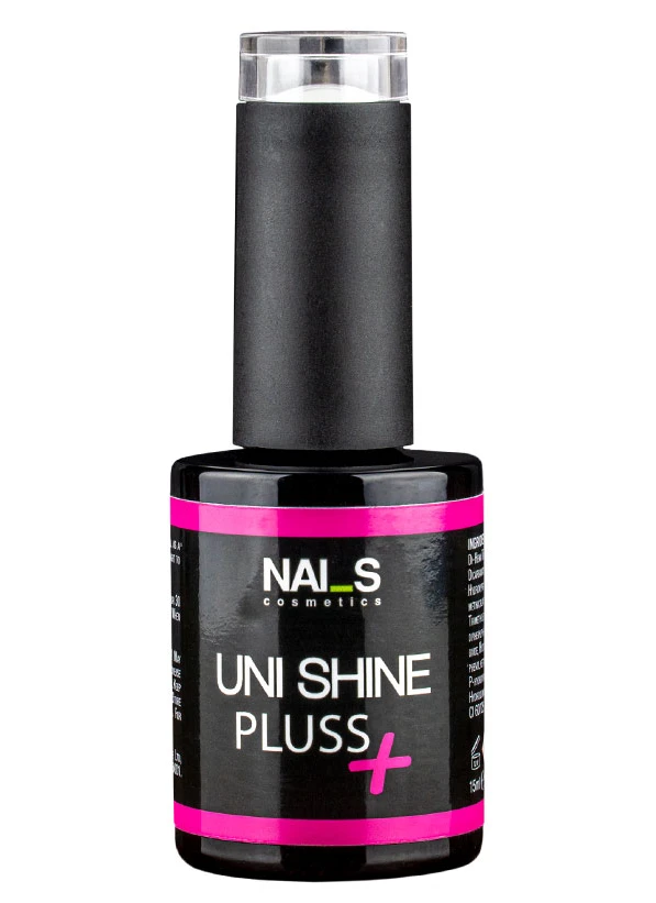 2-in-1: base and top coat. Base coat promotes adhesion of gel nail polishes to the natural nail; top coat with a tacky layer ensures long-lasting, glossy, non-yellowing finish. Soak-off formula....