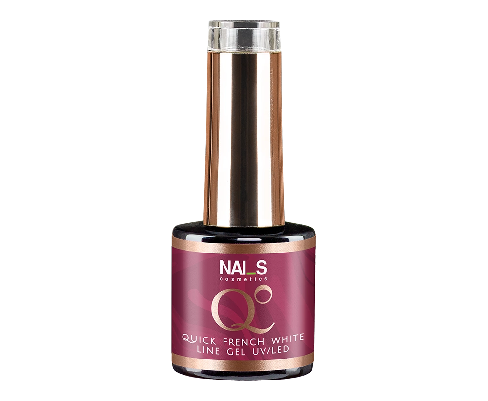 Quick French White Line - specially developed pigmented white gel polish for a perfect French manicure. * It applies evenly, does not run, does not fl...