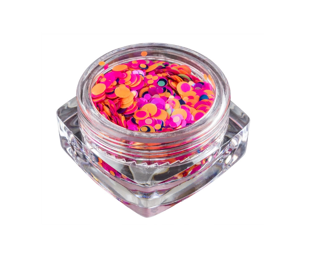 Colorful and tinseling glitters for creating nail design....