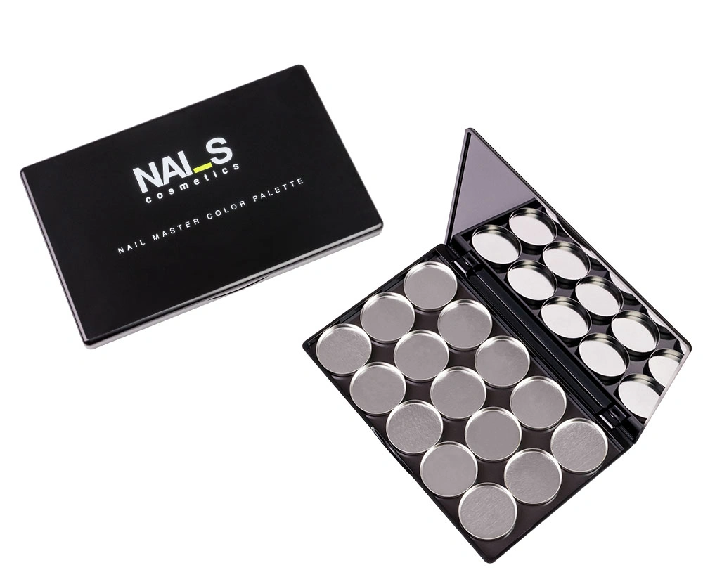 A unique magnetic palette for mixing shades with 15 removable 
compartments. Specially adapted for nail technicians. 3 
different design prints avai...