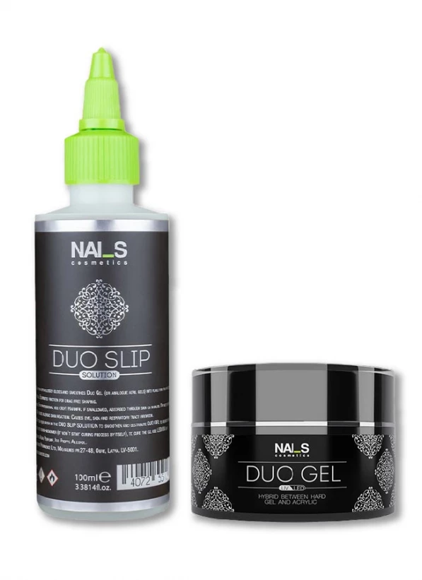 WHAT IS DUO GEL? And what problems does it solve?• Combines the properties of flexible acrygel, durable rubber gel, and Quick gel • Easy to use and control; it doesn’t flow into the cuticle area • Allows shaping a nail without filing • Reduces nail sculpting time by half • Prevents the possibility of air pockets and gel lifting from the free edge• Perfect for working with thin, brittle nails • Perfect for sculpting problematic nails, e.g., trapezoidal nails, etc. • Has acrylic-like hardness and ...
