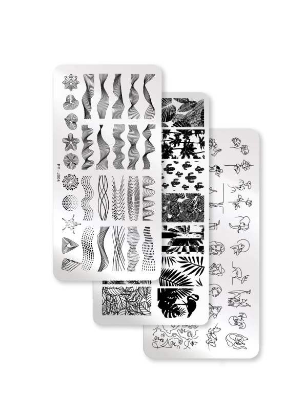 Stamping PlateMetallic stamping plate. High-quality engraving guarantees the duplication of even the smallest details. Please remove the blue protective film before use....