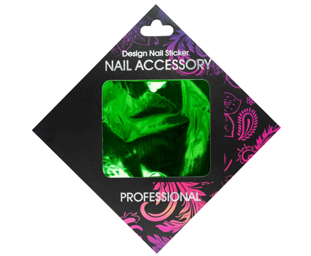 Vintage design foil
Foil for mirrorgloss design. Suitable for nail extentions or natural nails with gel polish.

Step by step:
1. Prepare nails for ba...