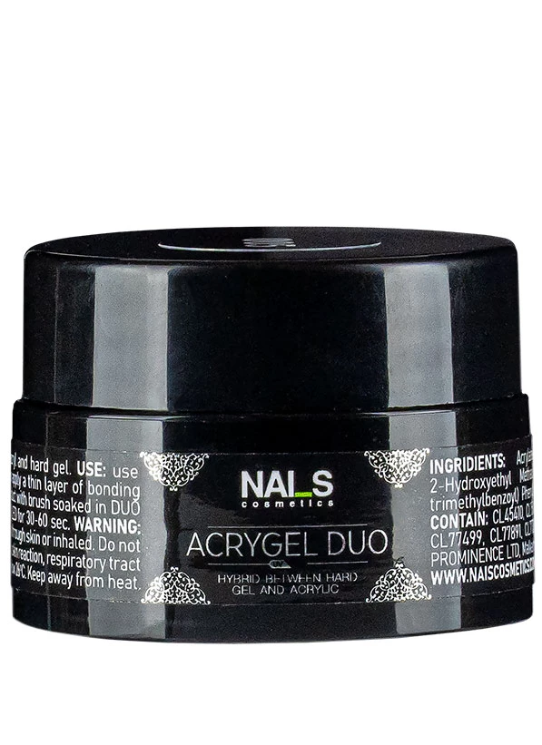 WHAT IS DUO GEL? And what problems does it solve?• Combines the properties of flexible acrygel, durable rubber gel, and Quick gel • Easy to use and control; it doesn’t flow into the cuticle area • Allows shaping a nail without filing • Reduces nail sculpting time by half • Prevents the possibility of air pockets and gel lifting from the free edge• Perfect for working with thin, brittle nails • Perfect for sculpting problematic nails, e.g., trapezoidal nails, etc. • Has acrylic-like hardness and ...