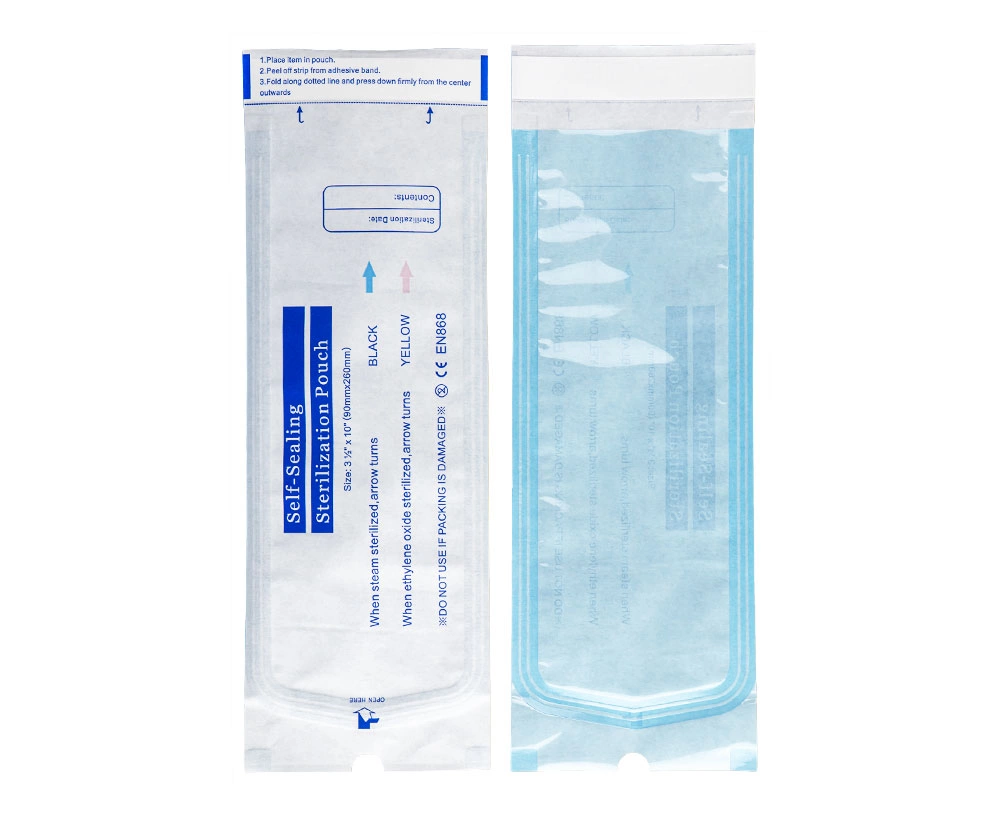 Package for storing tools after sterilization Available in various sizes: 135x280mm 140x260mm 90x260mm
...