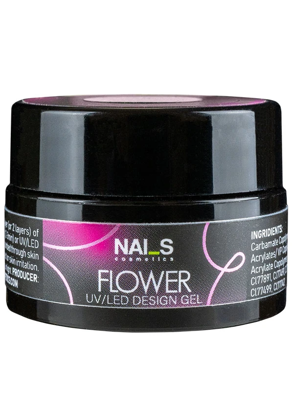 Flower design gel is a long-lasting gel with elements of dry flowers. An easy-to-lay formula, an excellent consistency that does not depart from the free edge and holds perfectly in place.Application: apply the product in one or two layers (as needed) on a gel, base or gel polish, polymerize in a lamp (UV 2-3min, LED 30-60sec). Remove the sticky layer with Wipe Off solution 3in1, cover with Top coat....
