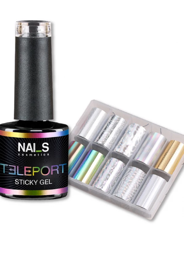 Kit includes:- Teleport Sticky gel, 8 ml- 10 Teleport Art Foil...