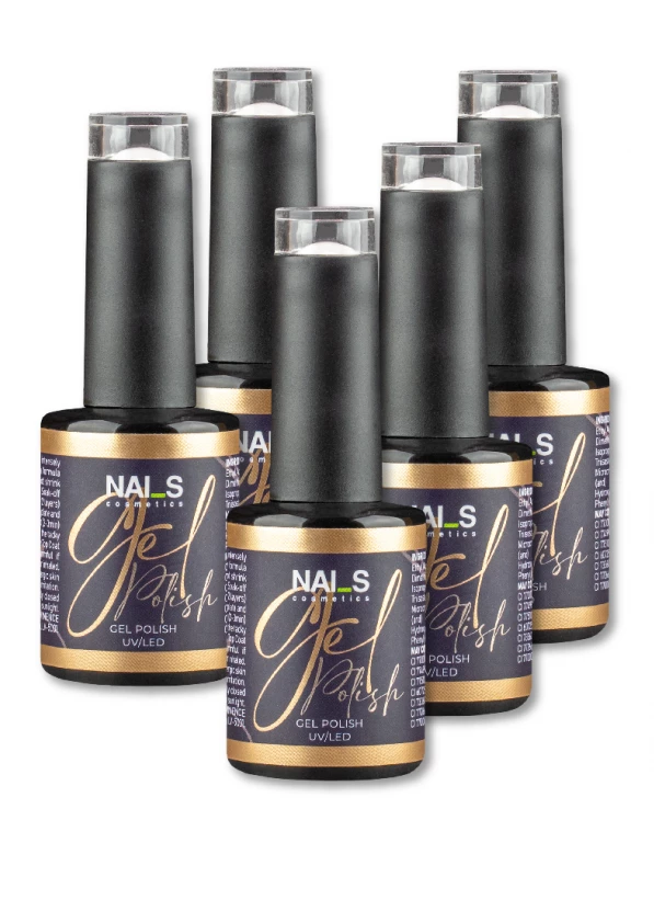 Long-lasting, intensely pigmented gel polish. Easy to lay, dries perfectly, does not shrink, does not depart from the free edge of the nail.The kit includes shades:- 1114- 1109- 1107- 1105- 1115Volume: 12 mlPole. time: LED 30 sec., UV 3 min...