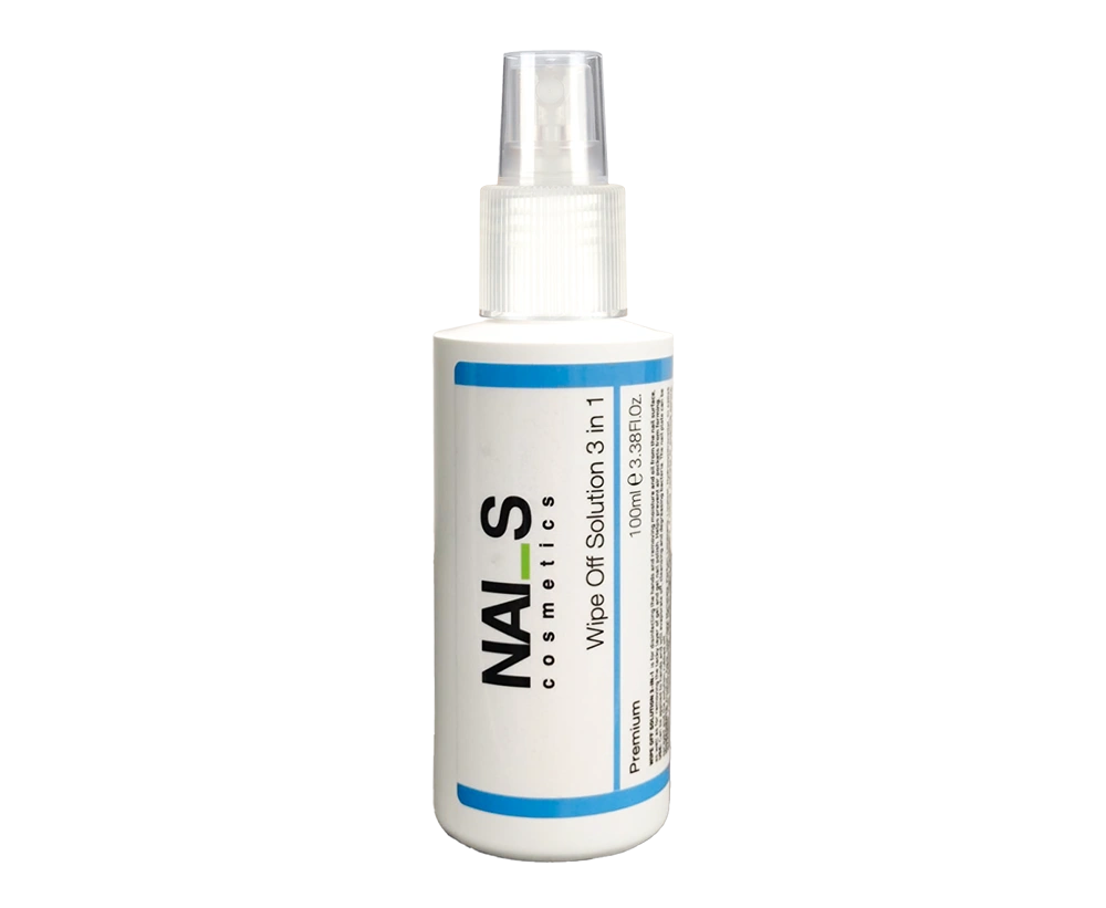 
	
	WIPE OFF SOLUTION 3-IN-1 – nuriebalinantis ir valantis skystis nagų paruošimui.
	Skirtas lipnaus dispersinio sluoksnio nuėmimui, nago paviršiaus v...