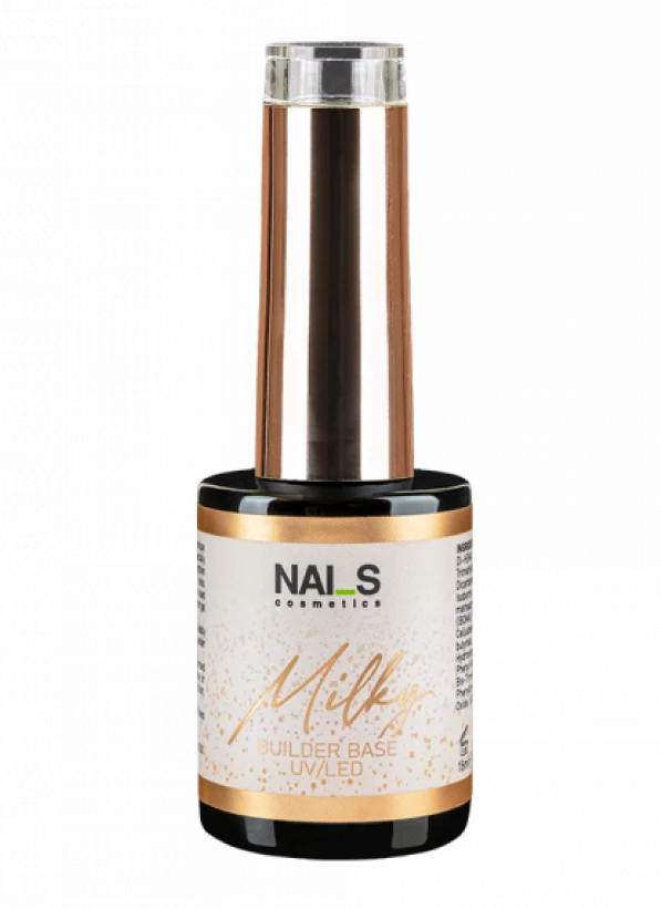 Quick Builder Milky Base — light milky elastic base/gel. This base/gel is a unique product with the following uses:●base for gel polishes●BIO gel●nail sculpting●strengthening natural nails and smoothing the nail surface●nail prosthesis proceduresDoes not yellow or crack. Soak-off formula.Volume: 15 mlPolymerization time: LED — 30 sec, UV — 1 min...