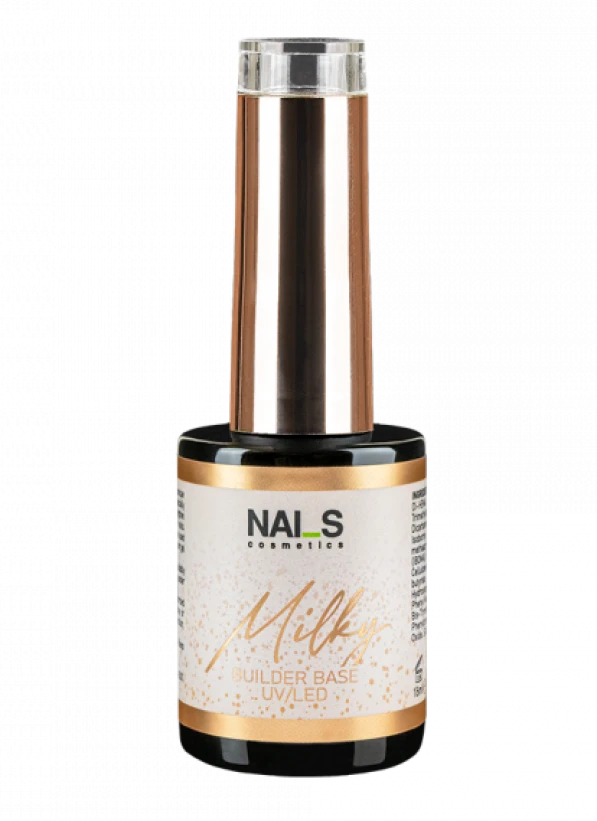 Quick Builder Milky Base — light milky elastic base/gel. This base/gel is a unique product with the following uses:●base for gel polishes●BIO gel●nail sculpting●strengthening natural nails and smoothing the nail surface●nail prosthesis proceduresDoes not yellow or crack. Soak-off formula.Volume: 15 mlPolymerization time: LED — 30 sec, UV — 1 min...