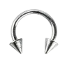1# Silver Black Piercing