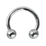 2# Silver Black Piercing